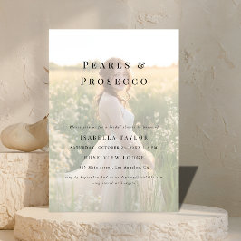 Invitation Perles et poursuites | Photo Fête des mariées simp