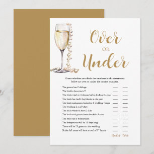 Invitation Perles et poursuites sur ou sous le jeu de Fête de