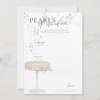 Invitation Perles et Prosecco Perles de Sagesse Conseils de M