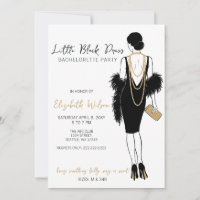 Perles Robe Noire Talons Hauts Enterrement de Vie