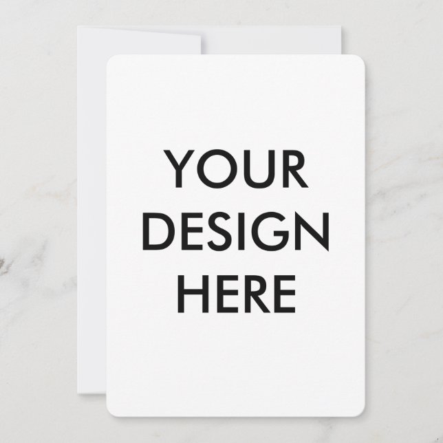 Invitation  Personalize Invitation, Size: 5" x 7" Paper White (Devant)