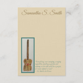 Invitation Personalized Broom - St. Martin de Porres Notecard