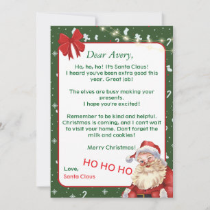 Invitation Personalized Christmas Card for a Unique Holiday 