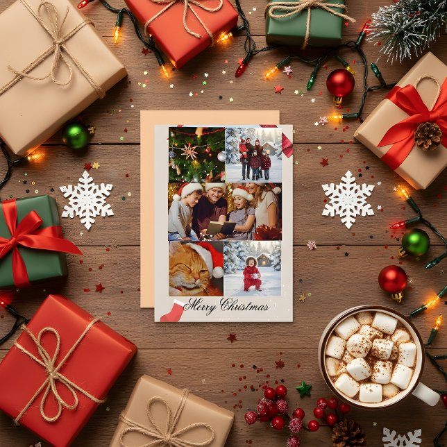 Invitation Personalized Family Christmas Card 2025 | Light  (Créateur téléchargé)