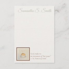 Invitation Personalized Heart Coffee Cup Flat Note Card