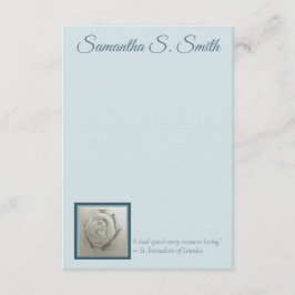 Invitation Personalized Rose Flat Note Card