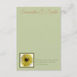 Invitation Personalized Sunflower Flat Note Card