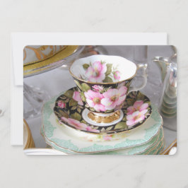 Invitation personnalisable d'après-midi de thé et