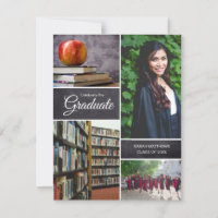 Personnalisable Graduate photo collage classe de c
