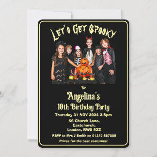 Invitation Personnalisable Obtenons un Anniversaire de enfant