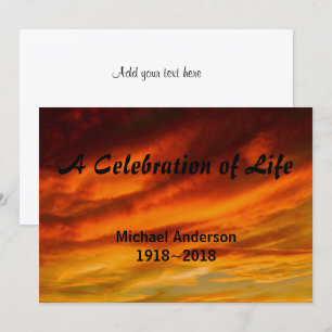 Invitation Personnalisable - Photographie Ciel Peint