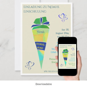 Invitation personnalisable pour la rentrée scolair