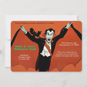 Invitation Personnalisable Retro Dracula