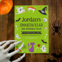 Personnalisable Spooktacular Birthday Bash