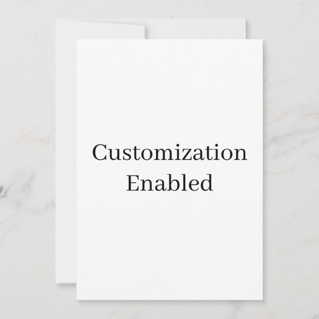 Invitation personnalisation activée (Devant)