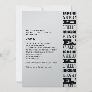 Invitation Personnalisation de Jake