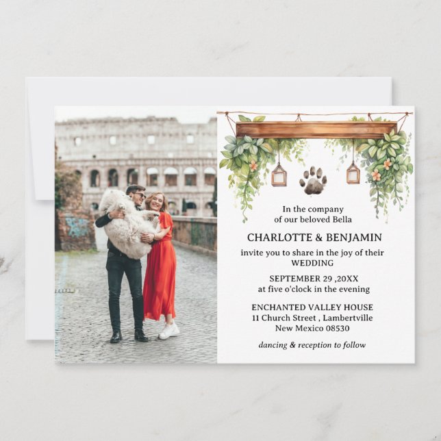 Invitation Personnalisé 2 Mariage photo (Devant)