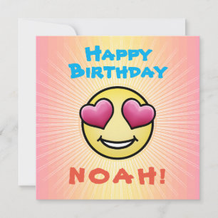 Invitation Personnalisé Anniversaire Amour Emoji