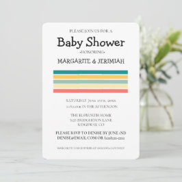 Invitation Personnalisé Let's Get Beachy Baby shower