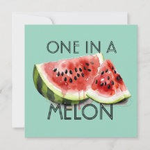 Personnalisé UNE SUR UN MELON Fille de fête d'anni
