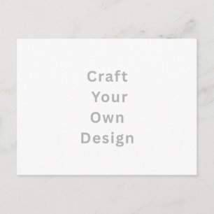 Invitation personnalisée, 5,6" L x 4,25" H Blanc