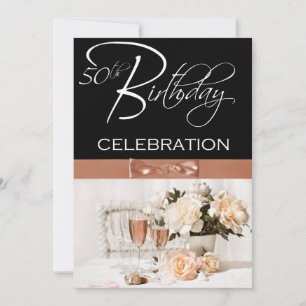 Invitation personnalisée à la 50e fête d'anniversa