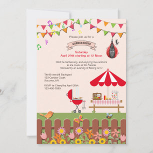 Invitation personnalisée à la fête du jardin