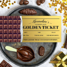 Invitation personnalisée au chocolat au billet d'o