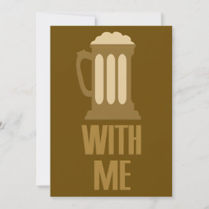 Invitation personnalisée Bière avec moi