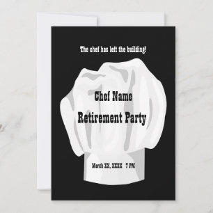 Invitation personnalisée de départ à la retraite d