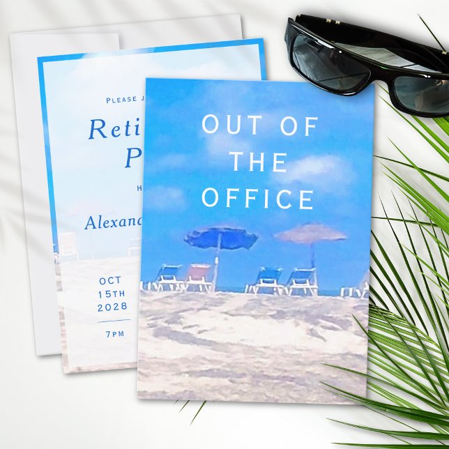 Invitation personnalisée de la partie de retraite  (Créateur téléchargé)