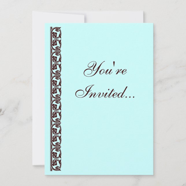 Invitation personnalisée de l'élément médiéval Bro (Devant)