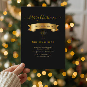Invitation personnalisée de Noël élégante