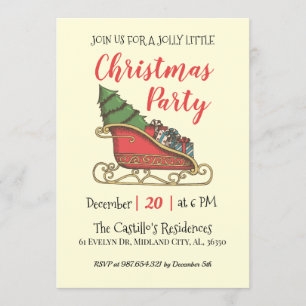 Invitation personnalisée de Noël Vintage
