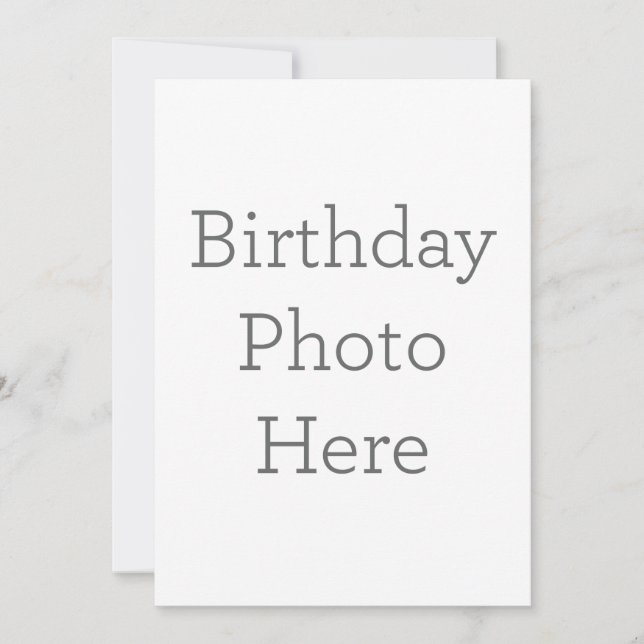 Invitation personnalisée de photo d'anniversaire (Devant)