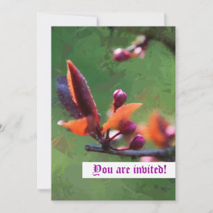 Invitation personnalisée de printemps