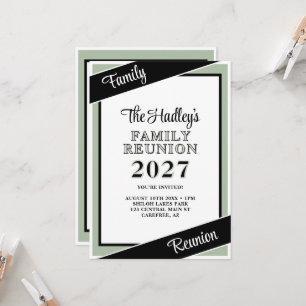 Invitation personnalisée de réunion de famille ver