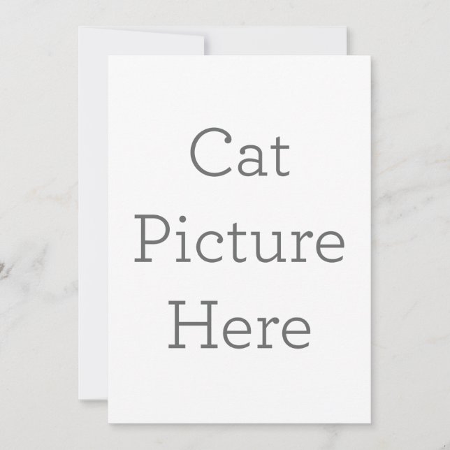 Invitation Personnalisée D'Image De Chat (Devant)