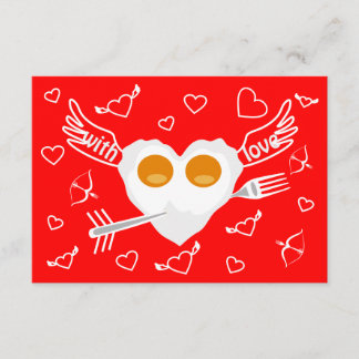 Invitation personnalisée drôle de coeur pour la Sa