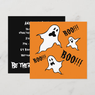 Invitation personnalisée Éffrayant Halloween Ghost