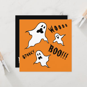 Invitation personnalisée Éffrayant Halloween Ghost