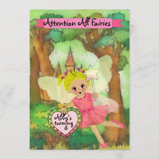 Invitation personnalisée Fairy Party