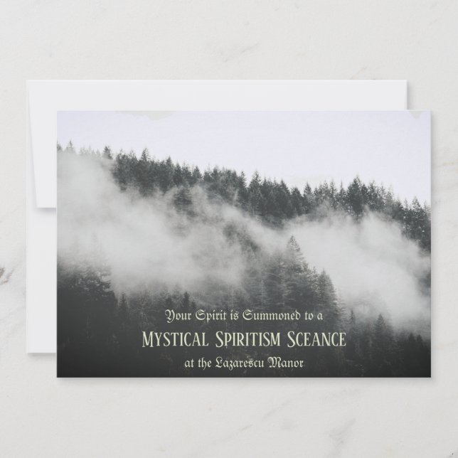 Invitation personnalisée Halloween à l'ancienne (Devant)