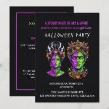 Invitation personnalisée Halloween Frankenstein Po