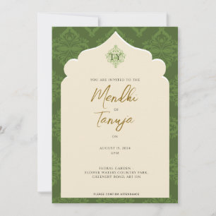Invitation personnalisée Mendhi Soirée Henna