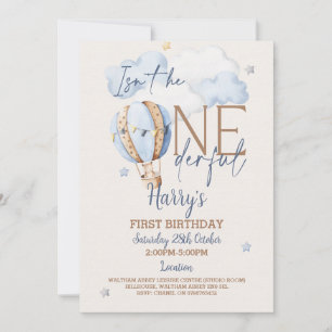 Invitation personnalisée ONEderful 1st Birthday