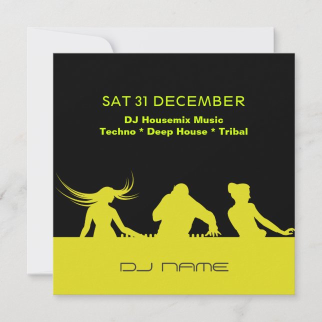 Invitation personnalisée par partie (Devant)