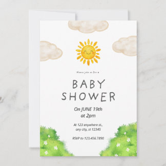 Invitation personnalisée pour Baby Shower au Jardi