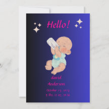 Invitation personnalisée pour baby shower de nouve