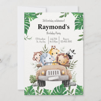 Invitation personnalisée pour enfants à la fête d'